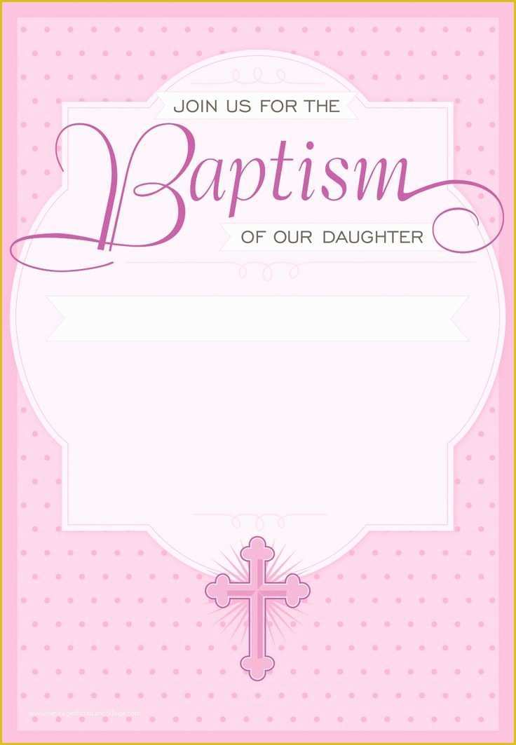 Baptism Template Free Download Of Dotted Pink Free Printable Baptism & Christening