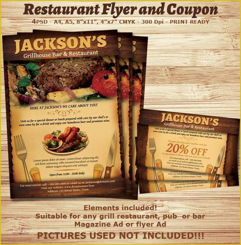 Bar Flyer Templates Free Of Bar and Restaurant Flyer Bing Images