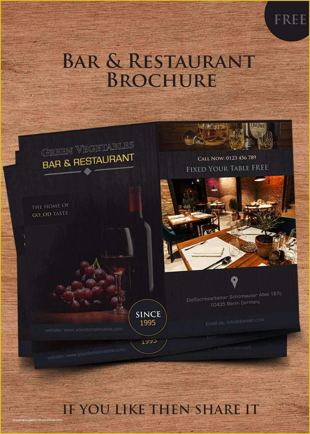 Bar Flyer Templates Free Of Bar Restaurant Brochure Templates