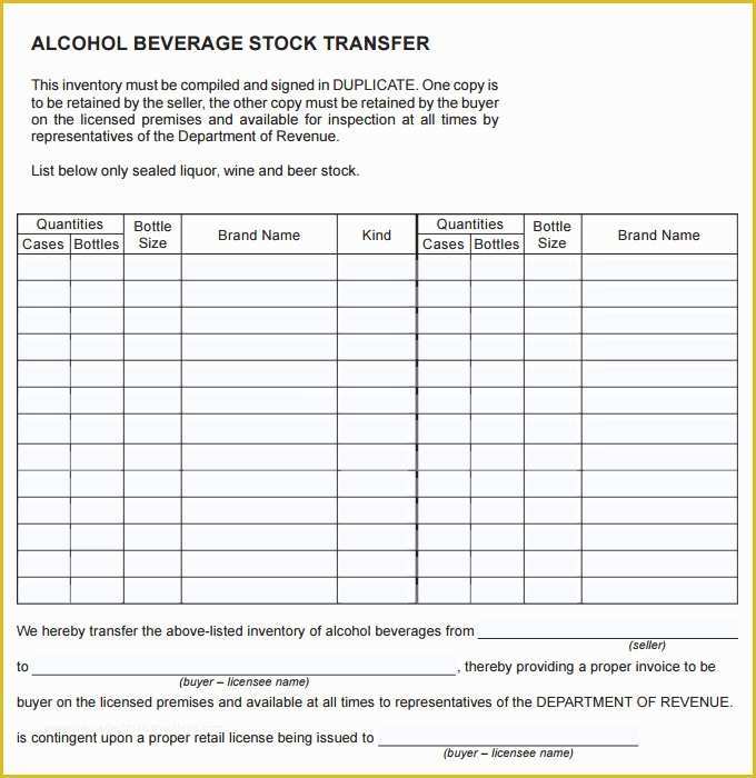 Bar Inventory Templates Free Of 15 Liquor Inventory Templates – Free Excel Pdf Documents