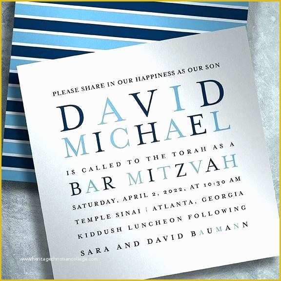 Bar Mitzvah Invitation Templates Free Of Bar Mitzvah Invitations Wording 5 Invitation Templates