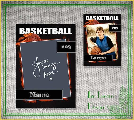 Baseball Card Template Photoshop Free Of Psd Basketball Trading Card Template