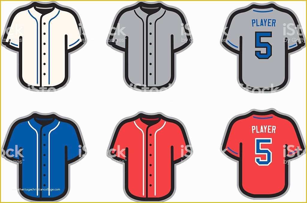 Baseball Jersey Vector Template Free Of Baseball Jersey Template Ideas In White Gray Blue and Red