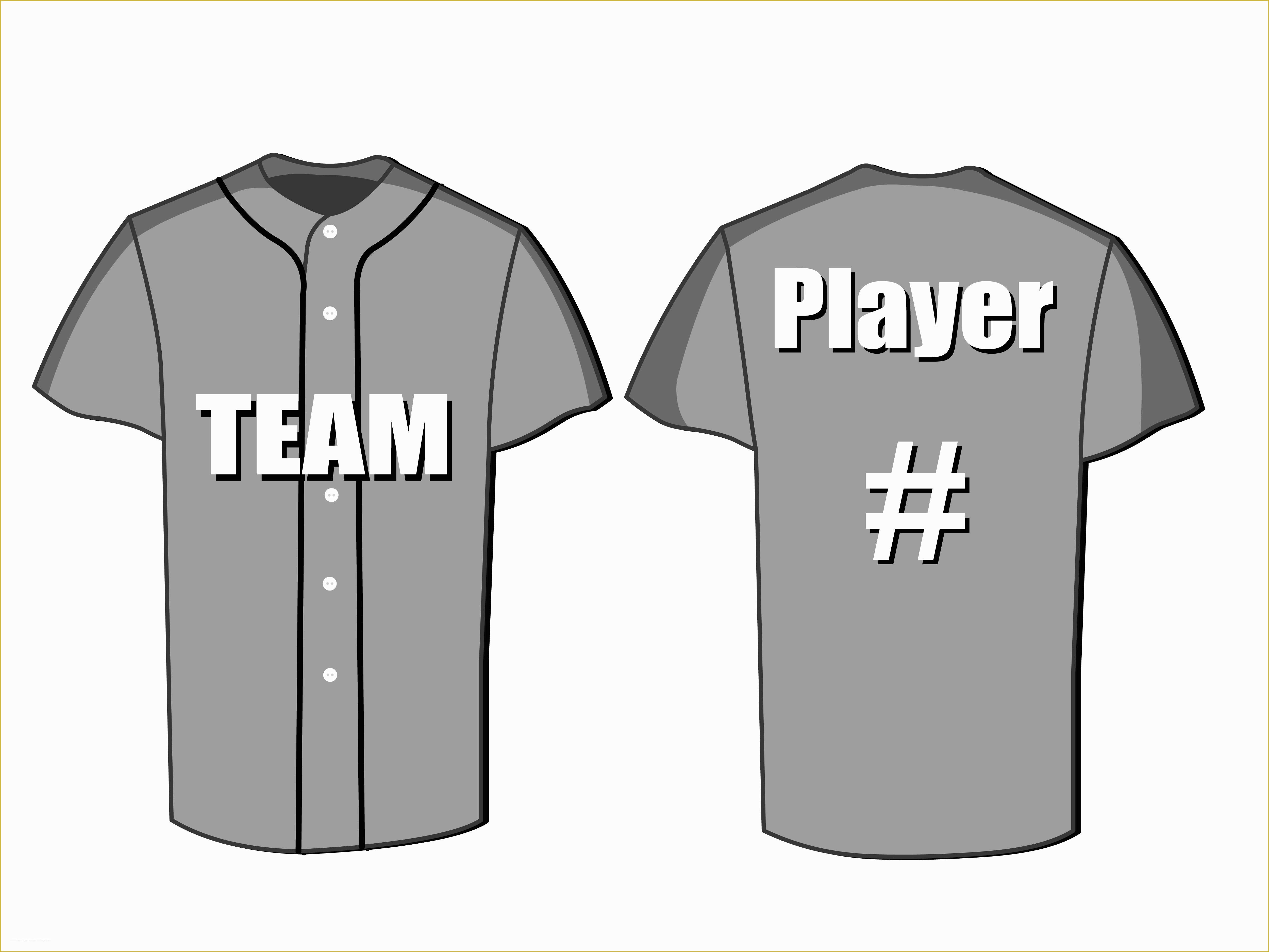 Baseball Jersey Vector Template Free Of Baseball Jersey Template Vector