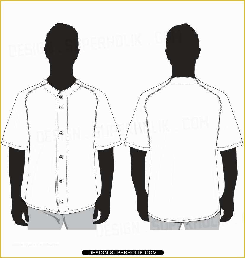 Baseball Jersey Vector Template Free Of Baseball Jersey Vector Template Set