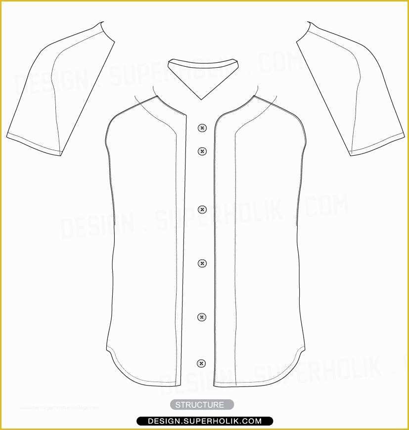 Baseball Jersey Vector Template Free Of Baseball Jersey Vector Template Set