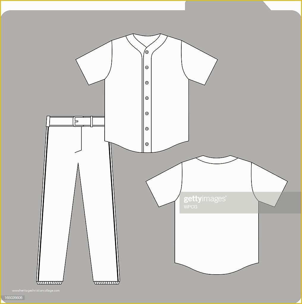 Baseball Jersey Vector Template Free Of Baseball Uniform Template Vector Art