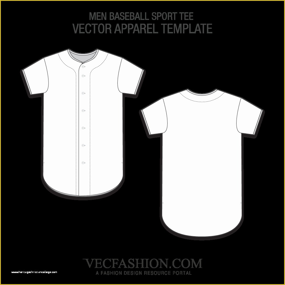 Baseball Jersey Vector Template Free Of Shirts &amp; T Shirts Vecfashion