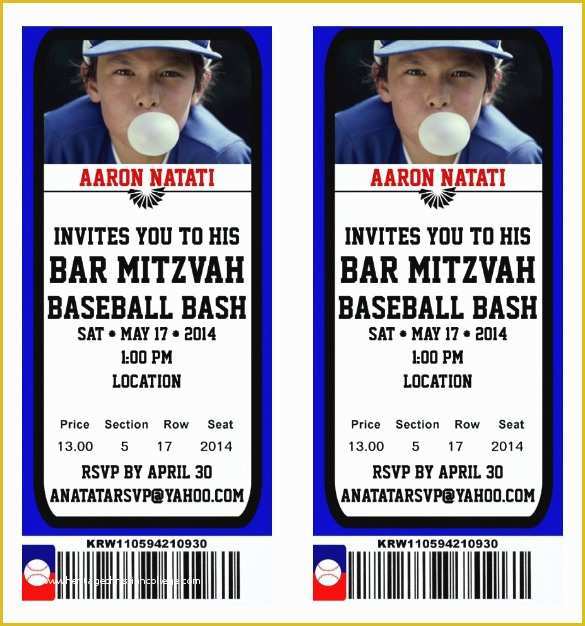 Baseball Ticket Invitation Template Free Of 115 Ticket Templates Word Excel Pdf Psd Eps