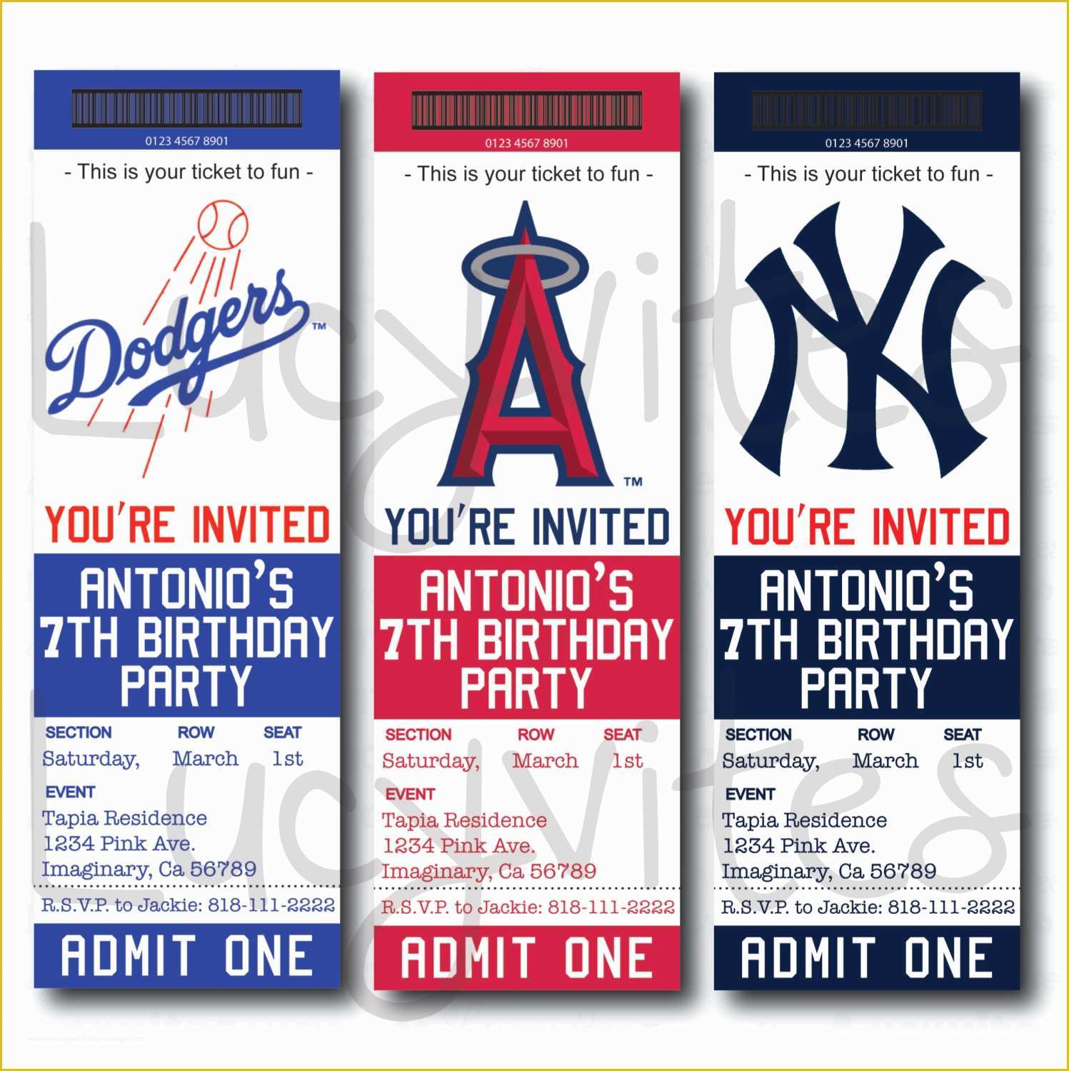 Baseball Ticket Invitation Template Free Of Baseball Game Ticket Template Templates Data