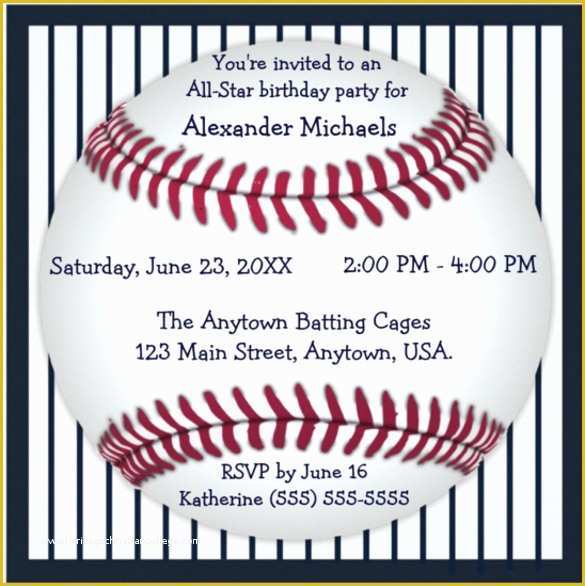 Baseball Ticket Invitation Template Free Of Baseball Ticket Invitation Template Free