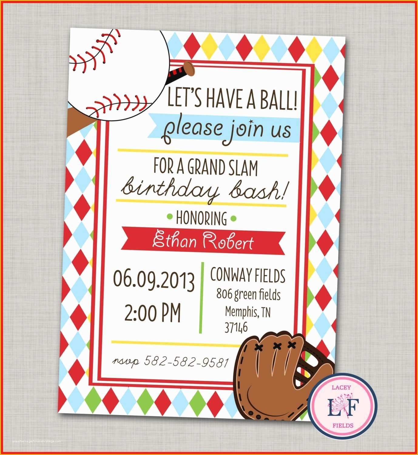 Baseball Ticket Invitation Template Free Of Luxury Free Template for Baseball Ticket Invitation