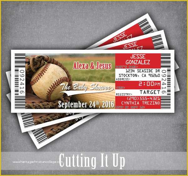 Baseball Ticket Template Free Download Of 9 Baseball Ticket Templates Free Psd Ai Vector Eps