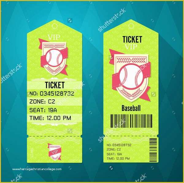 Baseball Ticket Template Free Download Of 9 Baseball Ticket Templates Free Psd Ai Vector Eps