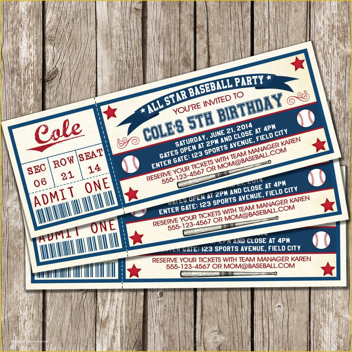 Baseball Ticket Template Free Download Of Baseball Ticket Invitation Template Free