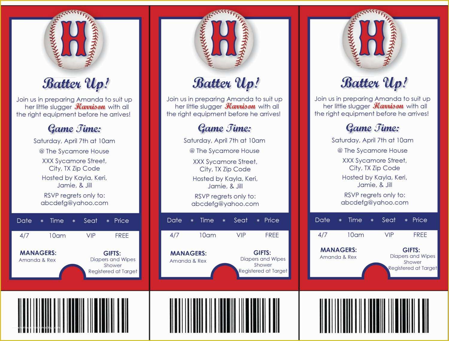 Baseball Ticket Template Free Download Of Baseball Ticket Template