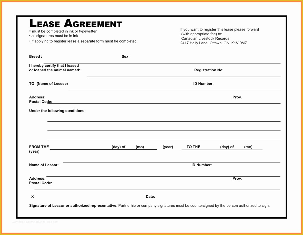 Basic Commercial Lease Agreement Template Free Of 4 Simple Mercial Lease Agreement Template
