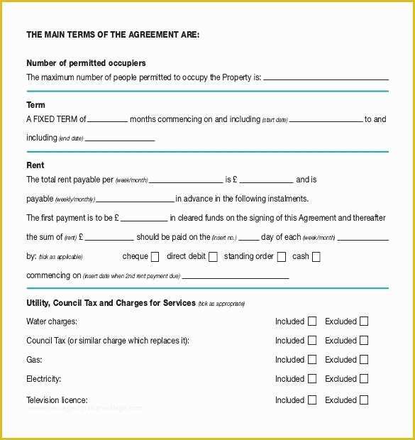 Basic Commercial Lease Agreement Template Free Of Basic Lease Agreement Template Free Templates Resume