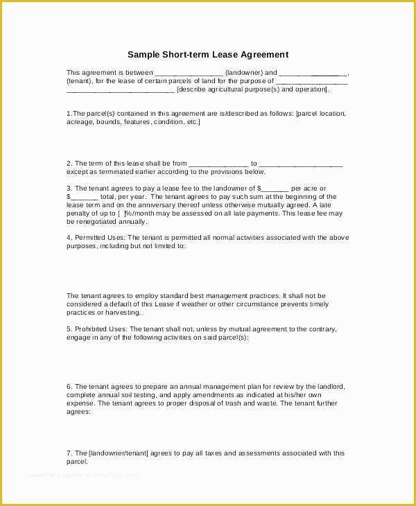 Basic Commercial Lease Agreement Template Free Of Basic Lease Agreement Template Free Templates Resume