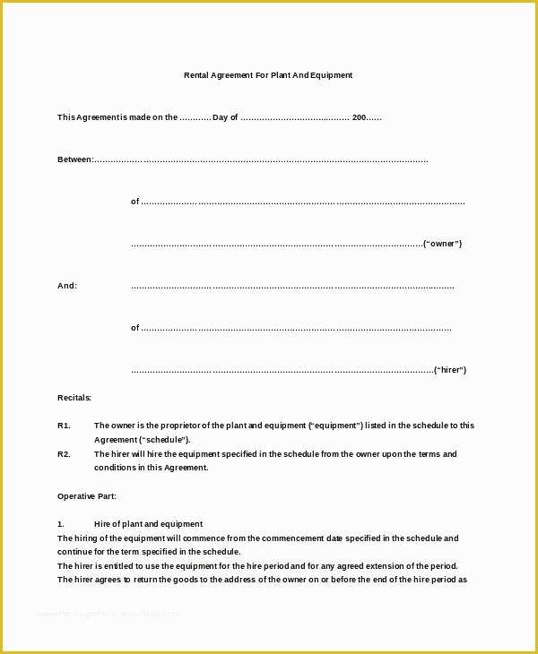 Basic Commercial Lease Agreement Template Free Of Basic Rental Agreement Template – Bbfinancialsfo