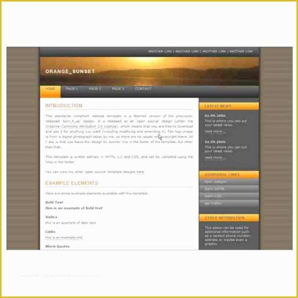 Basic Dreamweaver Templates Free Of attractive Beautiful and Free Dreamweaver Xhtml Templates