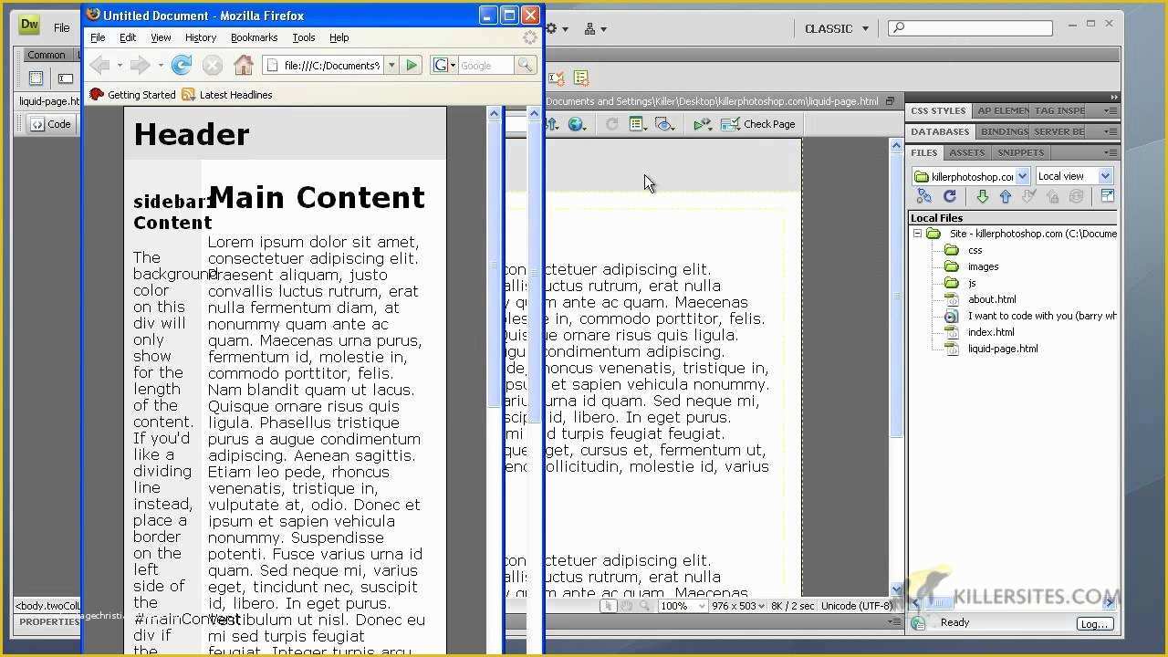 Basic Dreamweaver Templates Free Of Dreamweaver Cs4 Basics A Look at Built In Templates