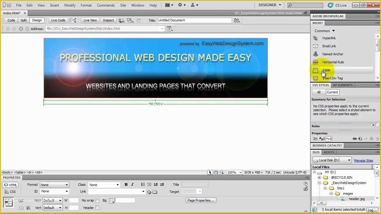 Basic Dreamweaver Templates Free Of How to Make A Website In Dreamweaver Tutorial for
