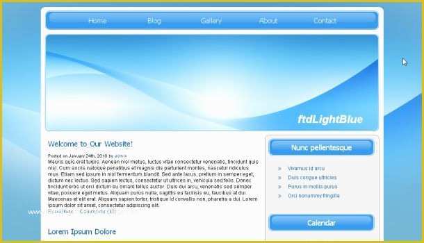 Basic HTML Website Templates Free Download Of Free Simple Personal Blue Css Template Free Css