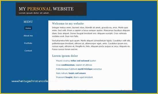 Basic HTML Website Templates Free Download Of top 7 HTML Css Personal Website Templates Free Download