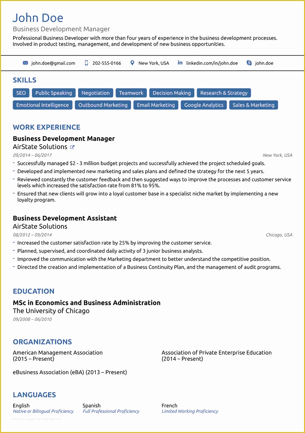 Basic Resume Template Download Free Of 8 Best Line Resume Templates Of 2018 [download & Customize]