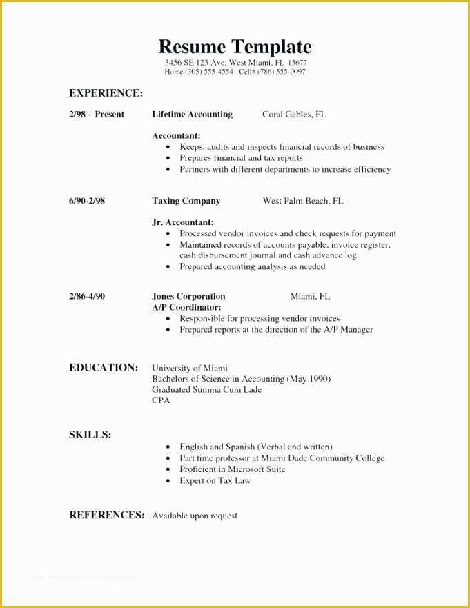 Basic Resume Template Download Free Of Basic Resume Template Download Simple Easy Resume