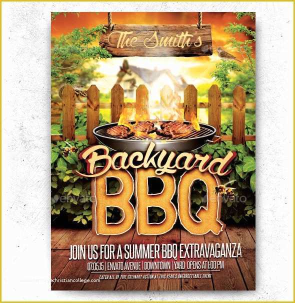 Bbq Flyer Template Free Of 20 Free Psd Barbeque Flyer Templates for the Best events