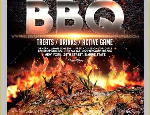 Bbq Flyer Template Free Of 20 Free Psd Barbeque Flyer Templates for the Best events