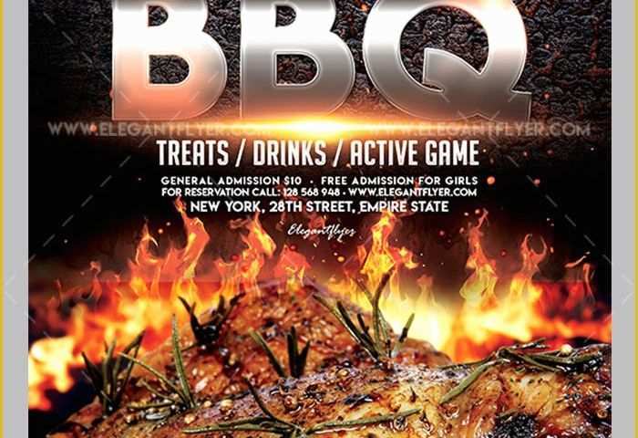 Bbq Flyer Template Free Of 20 Free Psd Barbeque Flyer Templates for the Best events