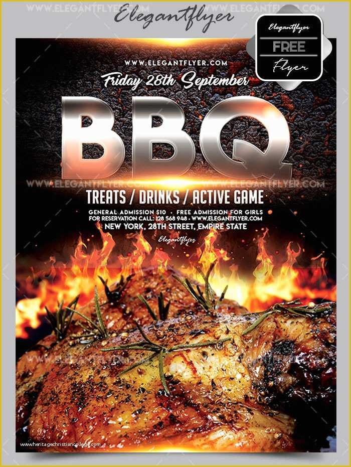 Bbq Flyer Template Free Of 20 Free Psd Barbeque Flyer Templates for the Best events