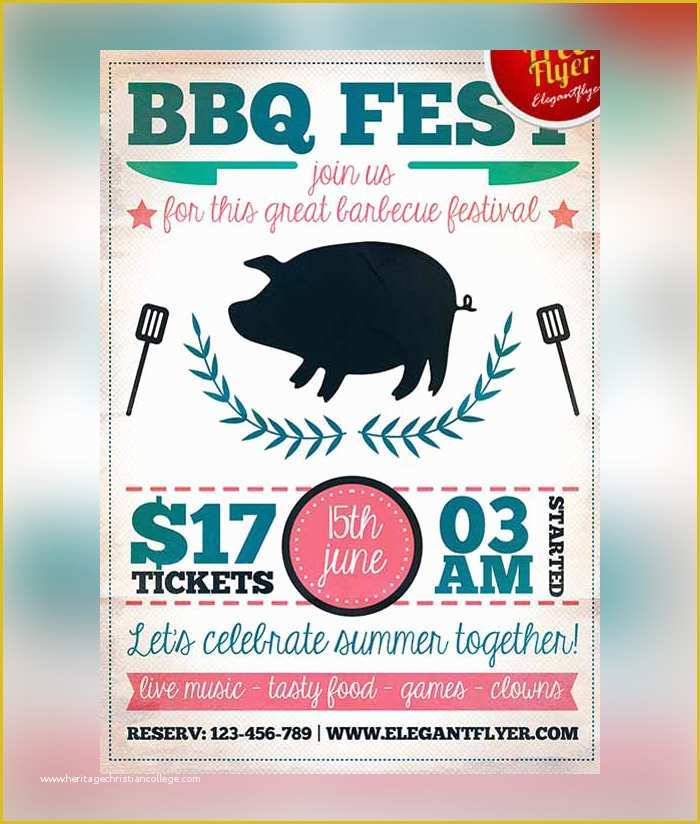 Bbq Flyer Template Free Of 25 Bbq Flyer Psd Templates Free & Premium Designyep