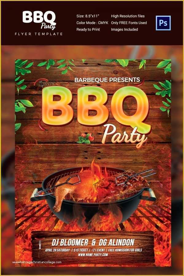 Bbq Flyer Template Free Of 25 Bbq Flyer Template Free Word Pdf Psd Eps