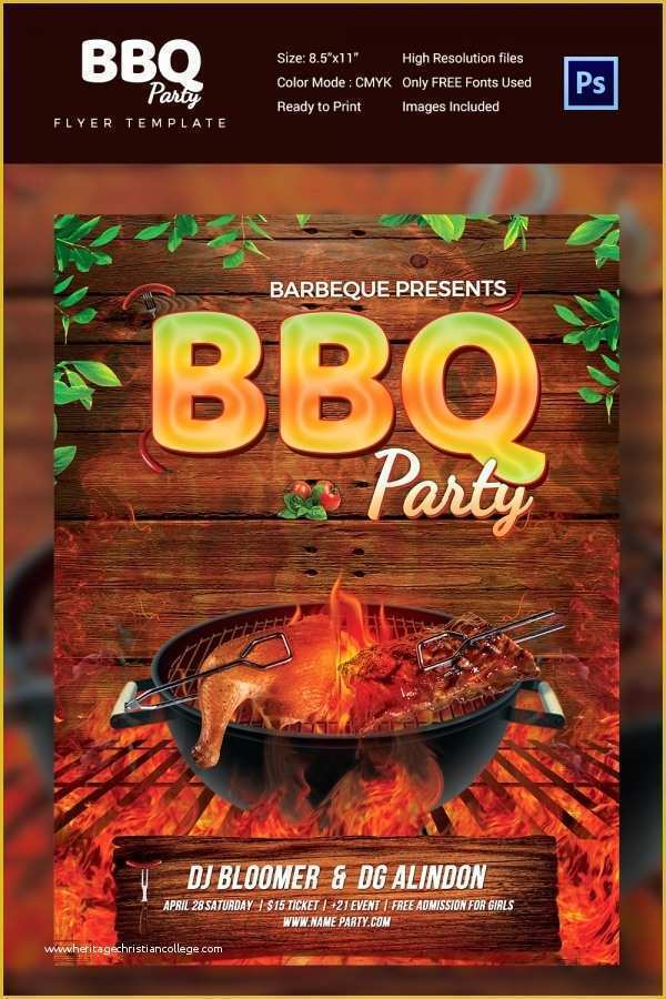 Bbq Flyer Template Free Of 25 Bbq Flyer Template Free Word Pdf Psd Eps