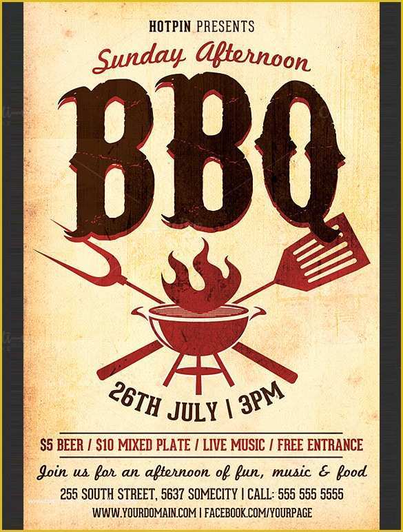 Bbq Flyer Template Free Of 25 Bbq Flyer Templates Psd Ai Word Eps Vector format
