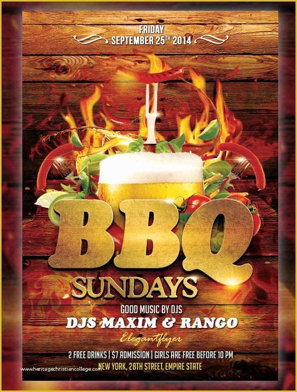 Bbq Flyer Template Free Of 25 Bbq Flyer Templates Psd Ai Word Eps Vector format
