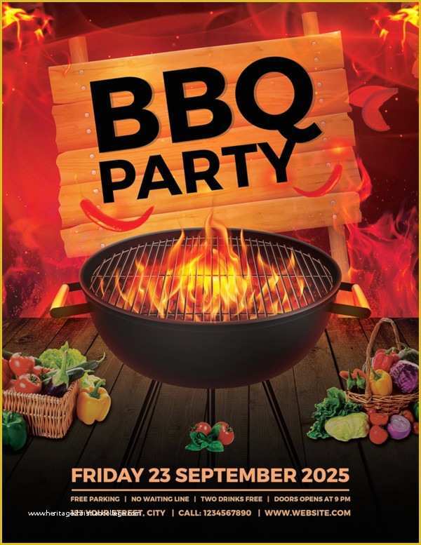 Bbq Flyer Template Free Of 25 Bbq Flyer Templates Psd Ai Word Eps Vector format