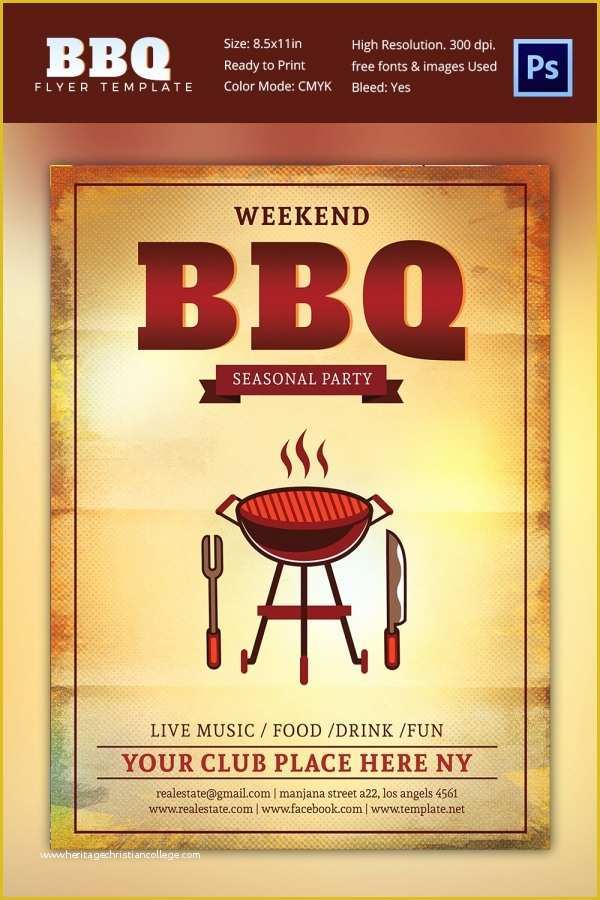 Bbq Flyer Template Free Of 28 Bbq Flyer Templates Free Word Pdf Psd Eps