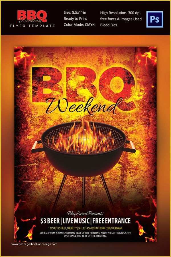 Bbq Flyer Template Free Of 28 Bbq Flyer Templates Free Word Pdf Psd Eps