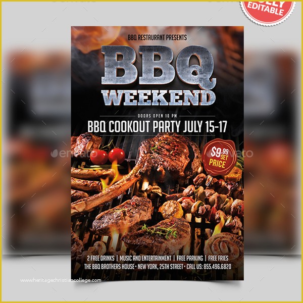 Bbq Flyer Template Free Of 34 Bbq Flyer Templates Free Word Psd Designs