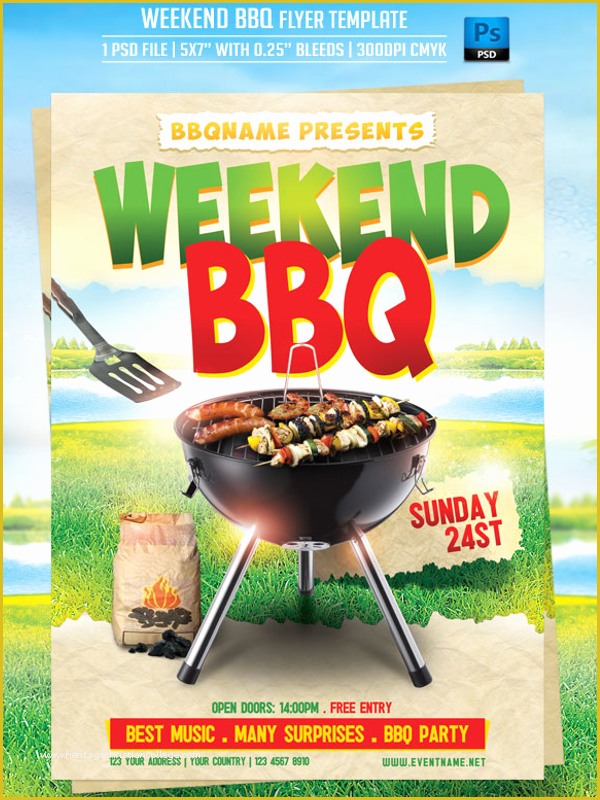 Bbq Flyer Template Free Of 34 Bbq Flyer Templates Free Word Psd Designs
