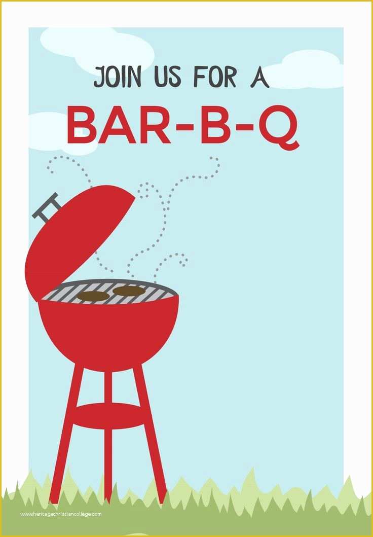 Bbq Flyer Template Free Of Bbq Cookout Free Printable Bbq Party Invitation Template