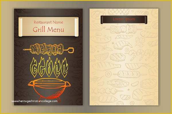 Bbq Menu Template Free Download Of 22 Printable Bbq Menu Templates Free & Premium Download