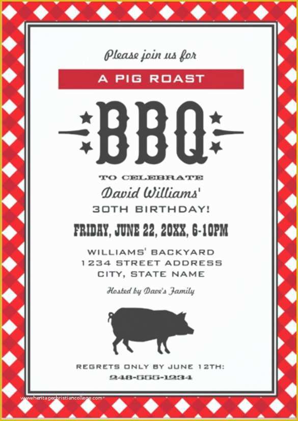 Bbq Menu Template Free Download Of 30 Barbeque Invitation Templates Psd Word Ai