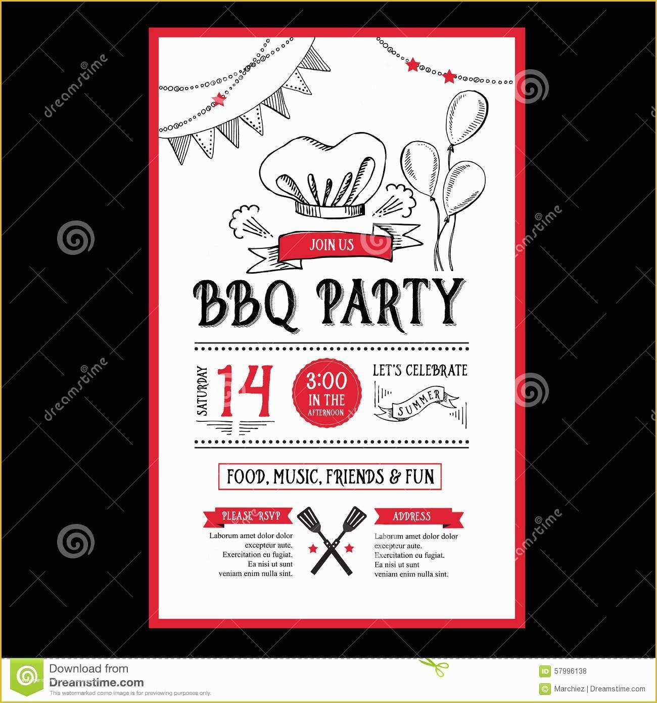 Bbq Menu Template Free Download Of Barbecue Party Invitation Bbq Template Menu Design Food