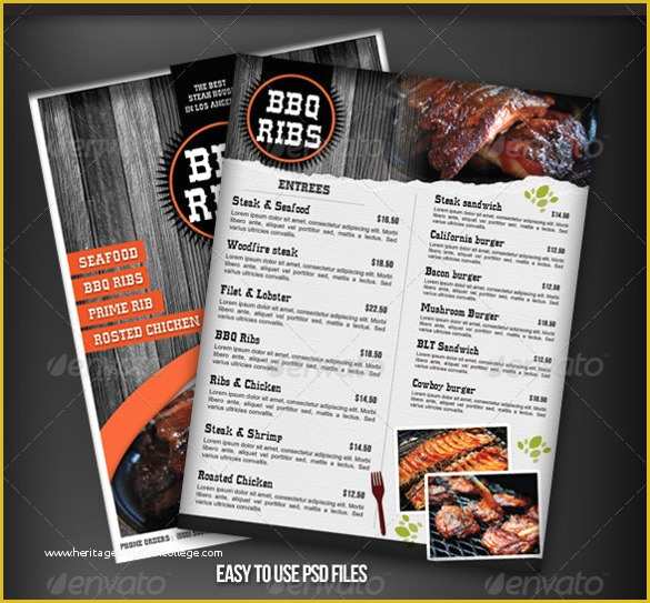 Bbq Menu Template Free Download Of Bbq Menu Templates – 27 Free Psd Epd Documents Download